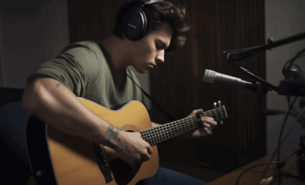 practice with backing track in the studio or at home